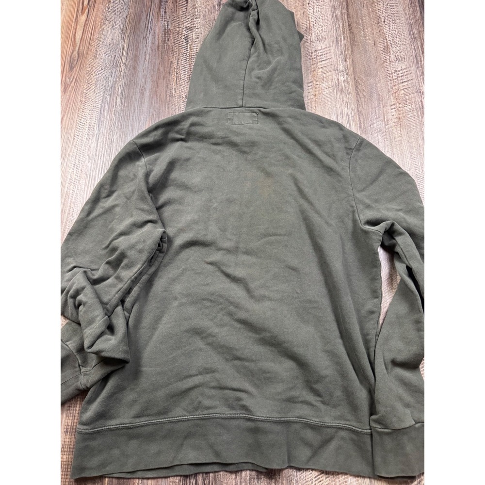 Denim & Supply Ralph Lauren American Flag Patch Hoodie Olive Green Mens XL - Picture 6 of 7